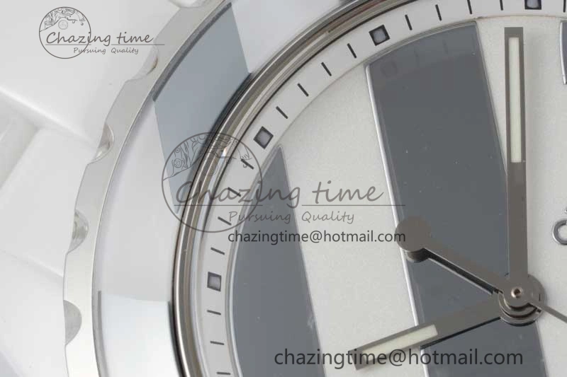 J13 38mm HTF 1:1 Best Edition White Korea Ceramic Stripe Dial on Bracelet A Youthful 6463