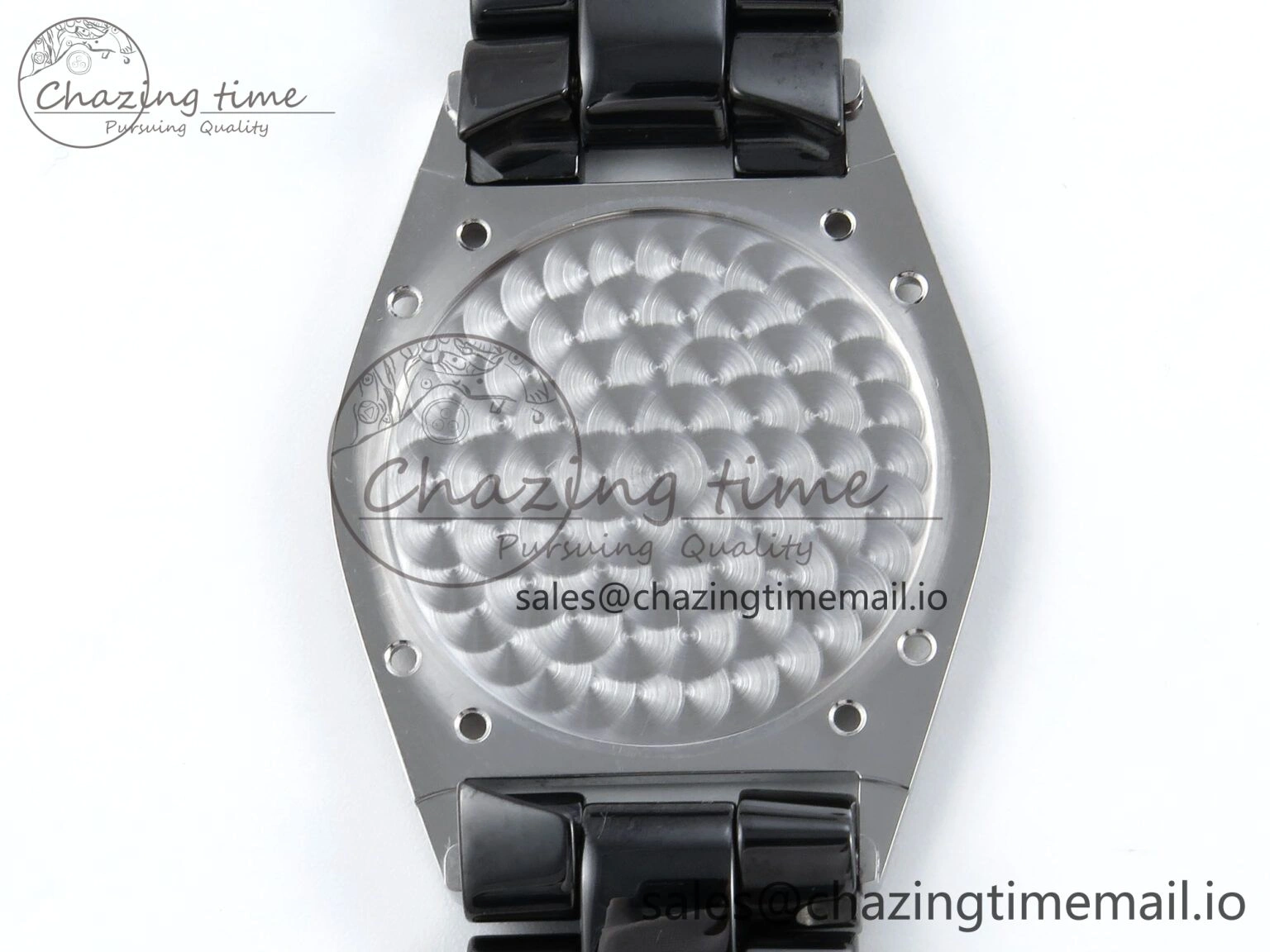 Affordable J13 38mm White Ceramic HTF 1:1 Best Edition Black Boy Pattern Dial on Bracelet A 6412