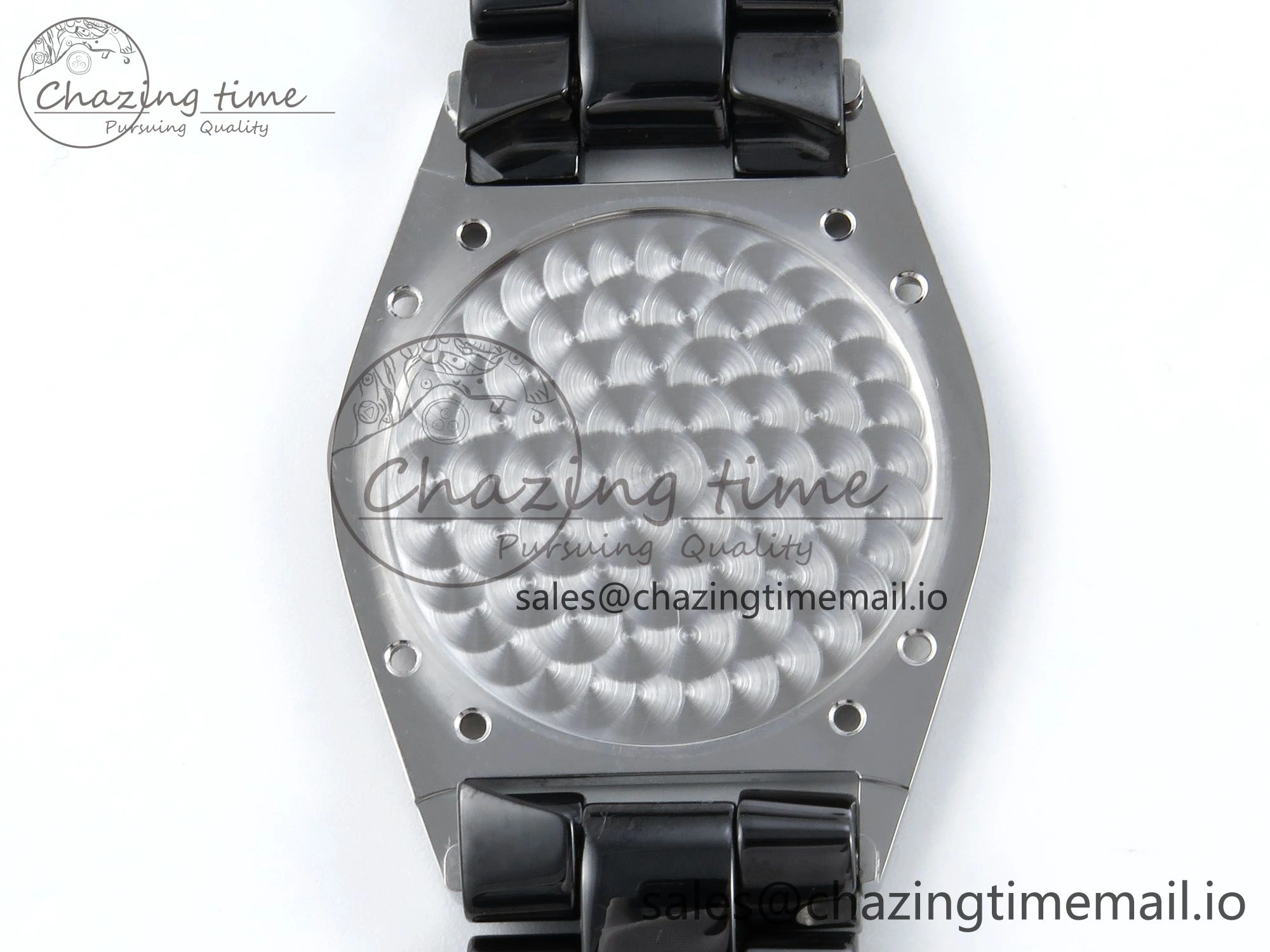 Affordable J13 38mm White Ceramic HTF 1:1 Best Edition Black Boy Pattern Dial on Bracelet A 6412