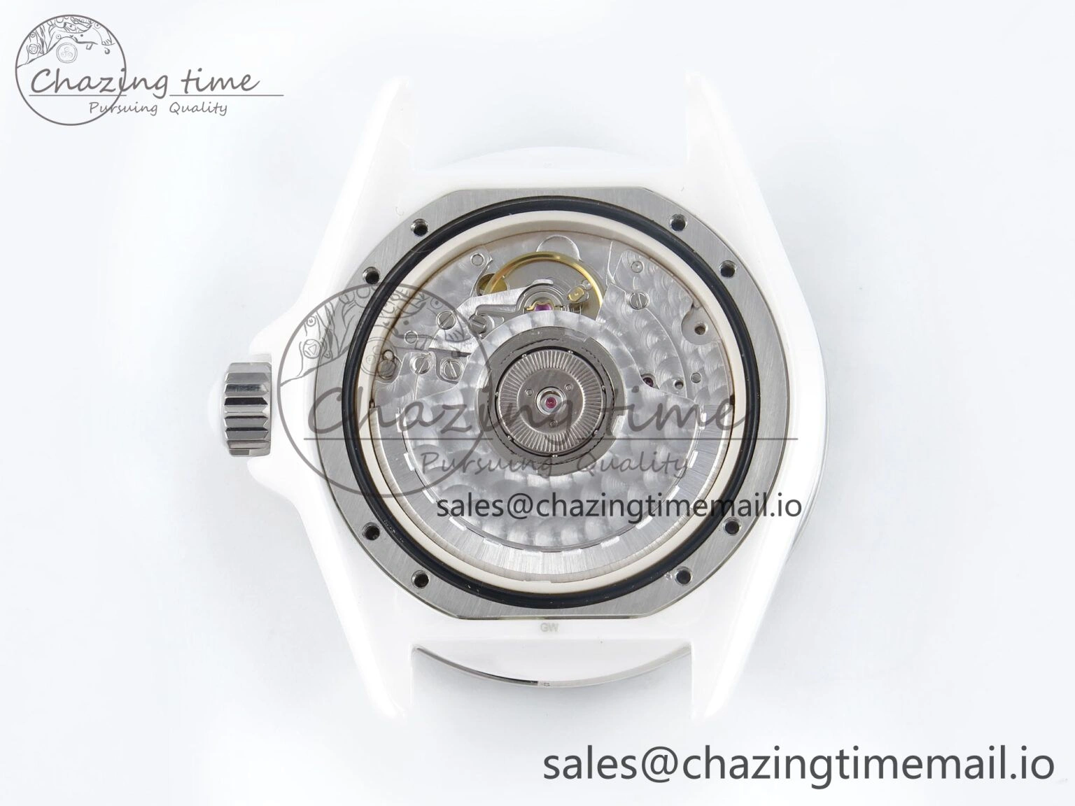 J13 38mm White Ceramic HTF 1:1 Best Edition Numbers Dial on Bracelet A Neat 6449