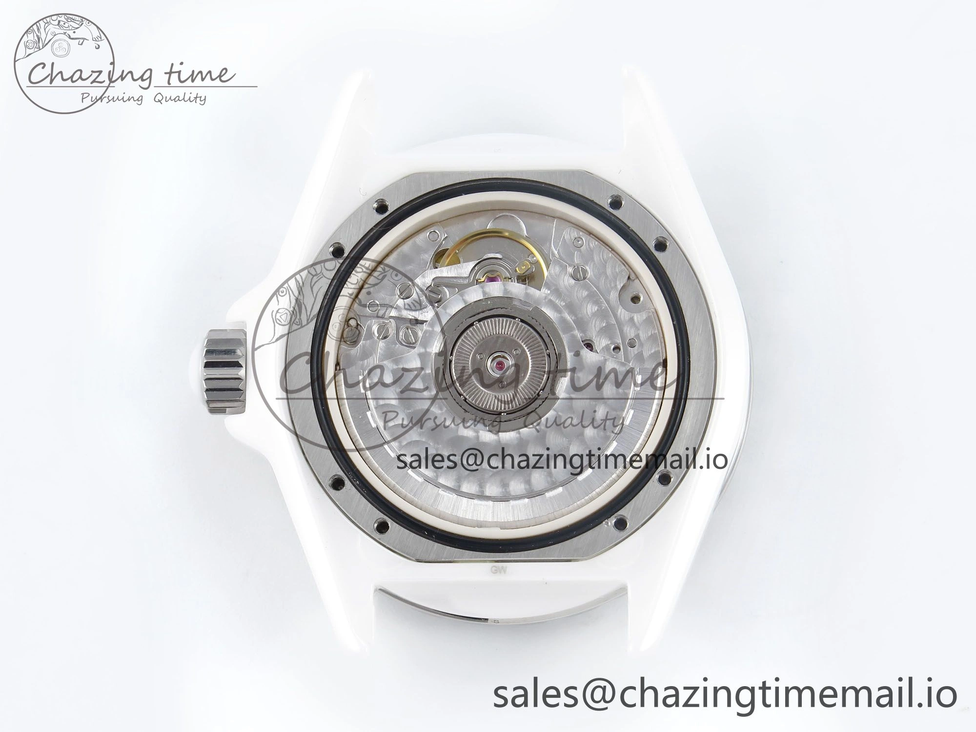J13 38mm White Ceramic HTF 1:1 Best Edition Numbers Dial on Bracelet A Neat 6449