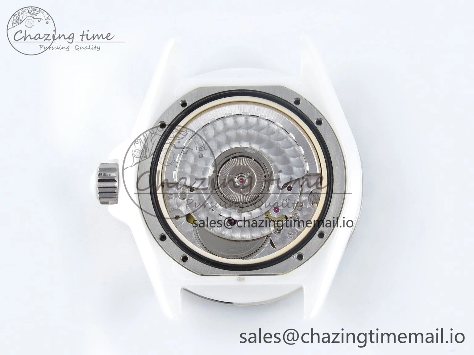 J13 38mm White Ceramic HTF 1:1 Best Edition Numbers Dial on Bracelet A Neat 6449