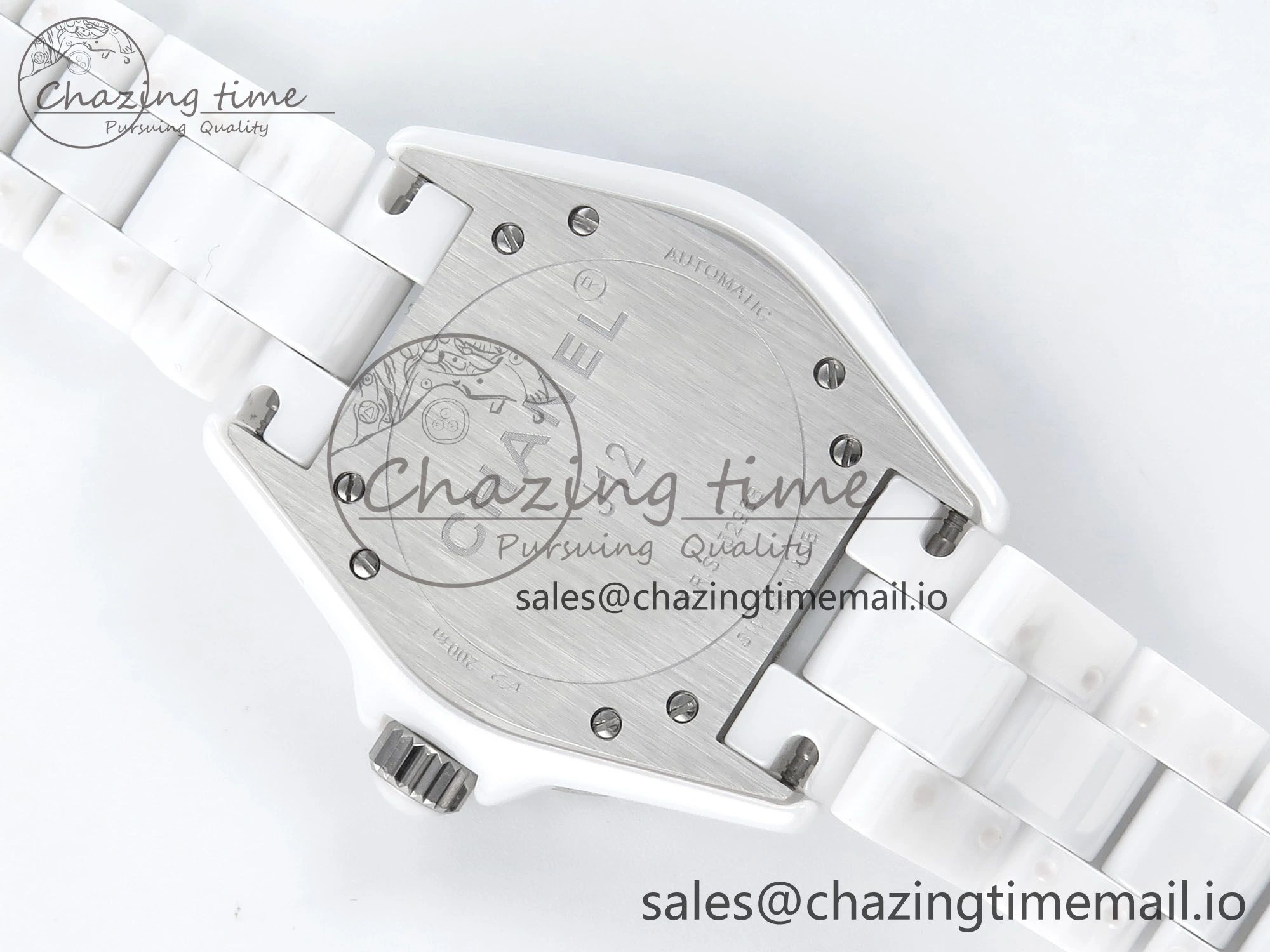 J13 38mm White Ceramic HTF 1:1 Best Edition White Diamonds Dial on Bracelet A Versatile 6452