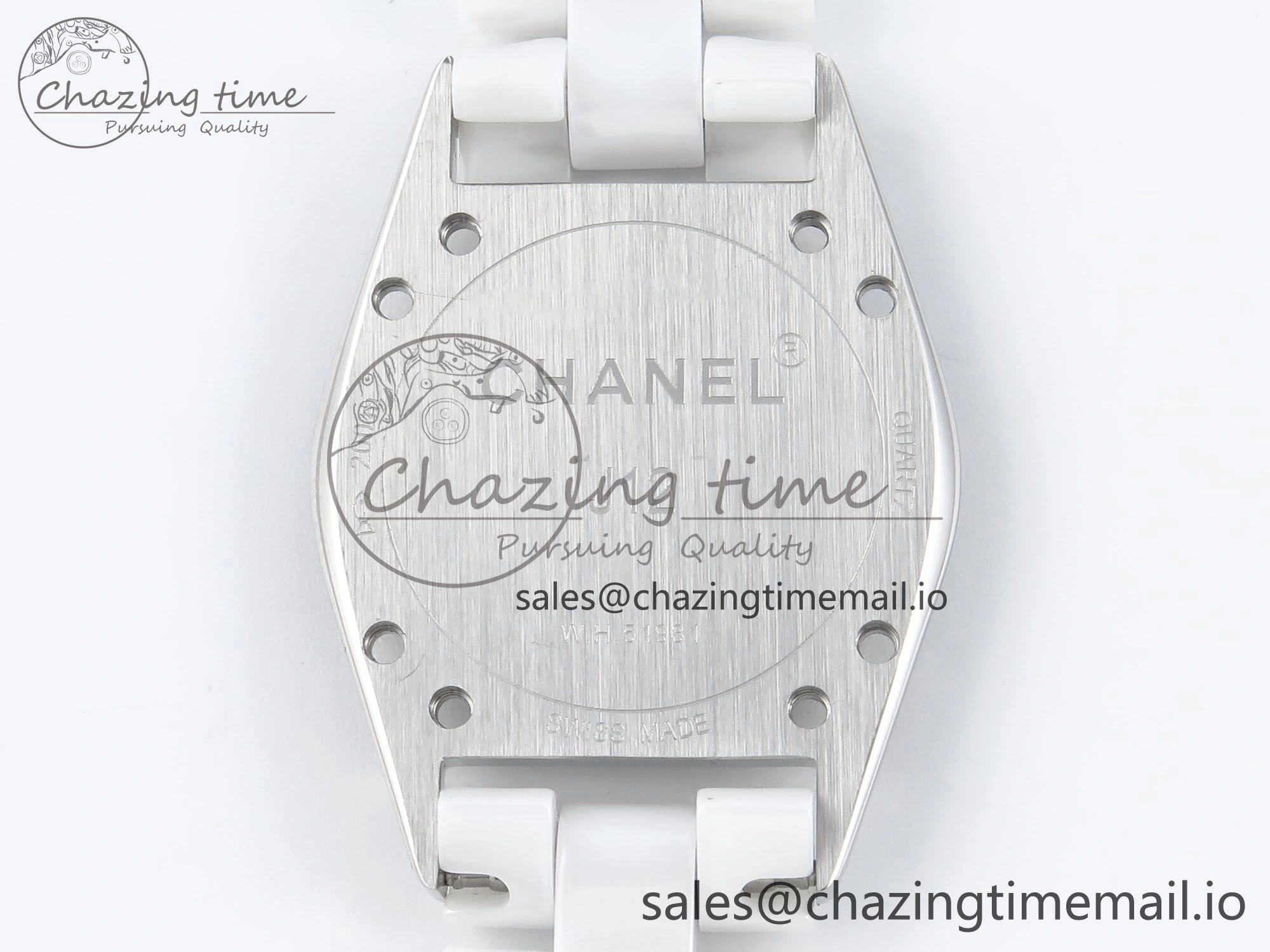 J13 38mm White Ceramic HTF 1:1 Best Edition White MOP Dial on Bracelet Swiss Quartz Supportive 6422