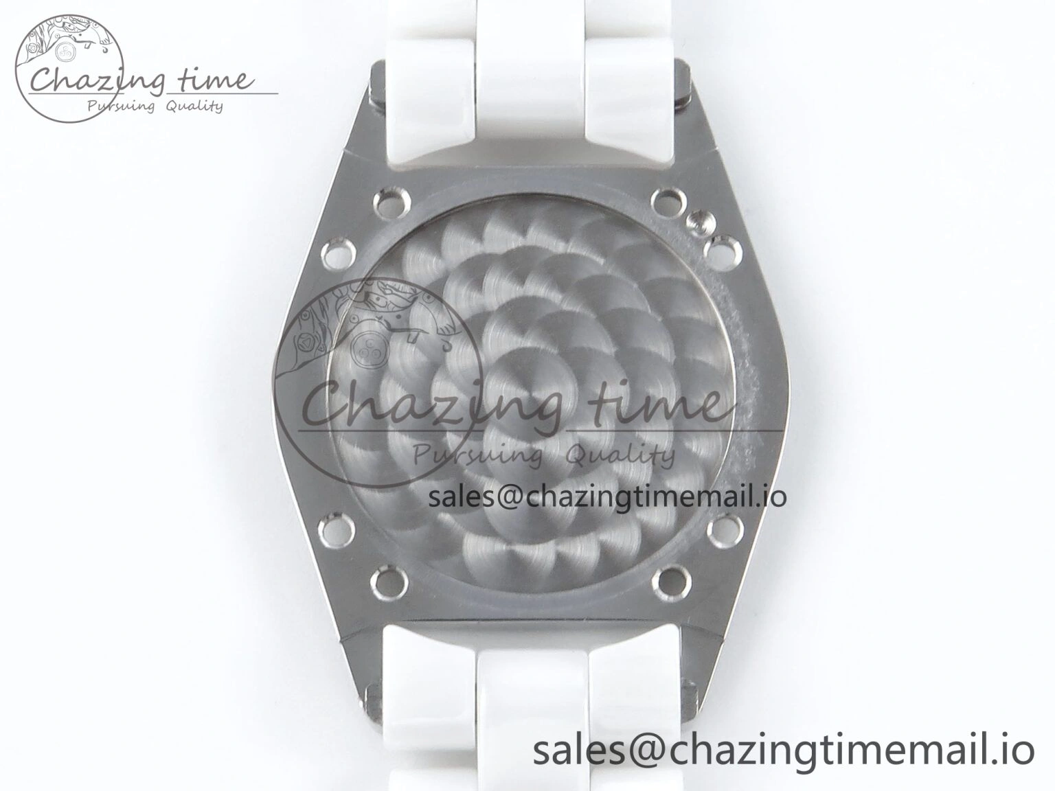 J13 38mm White Ceramic HTF 1:1 Best Edition White MOP Dial on Bracelet Swiss Quartz Supportive 6422