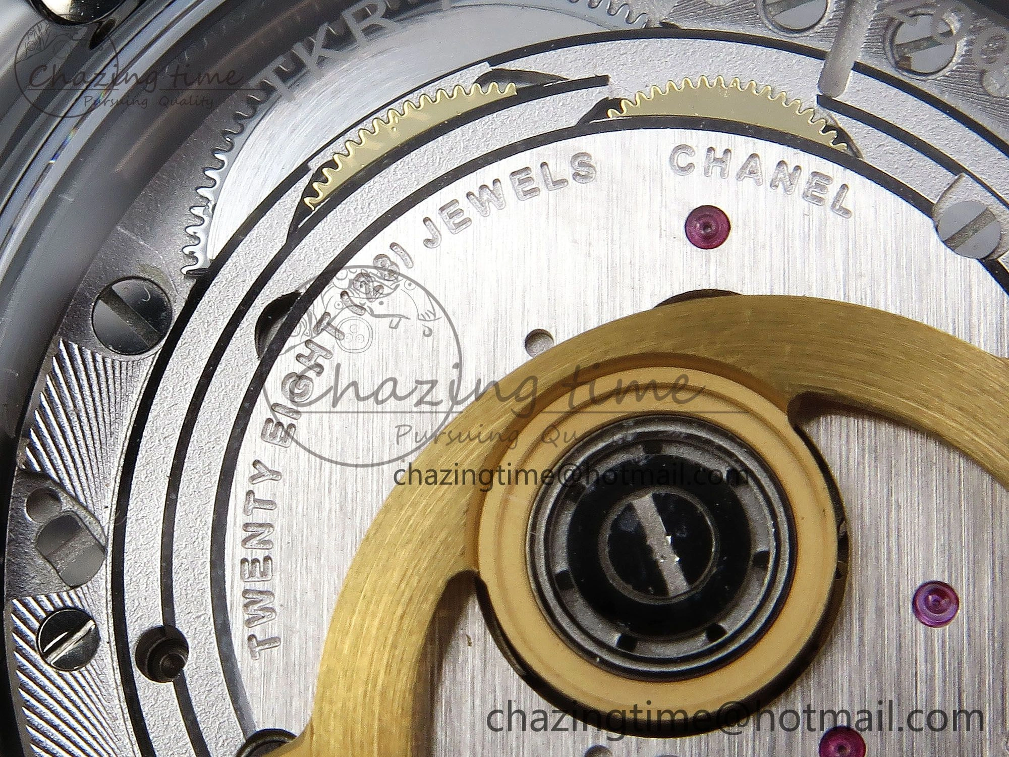 J13 38mm YG Black Ceramic BVF 1:1 Best Edition Black Dial on Bracelet A12. GoodFit 6456