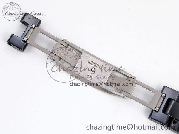 J13 38mm YG Black Ceramic BVF 1:1 Best Edition Black Dial on Bracelet A12. GoodFit 6456