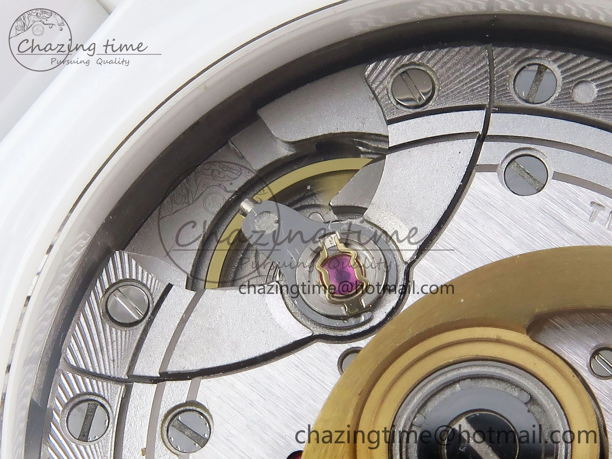 J13 38mm YG White Ceramic BVF 1:1 Best Edition White Dial on Bracelet A12. Neat 6458
