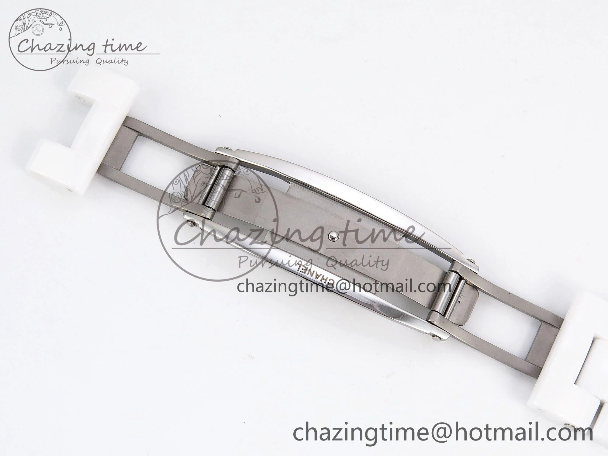 J13 38mm YG White Ceramic BVF 1:1 Best Edition White Dial on Bracelet A12. Neat 6458