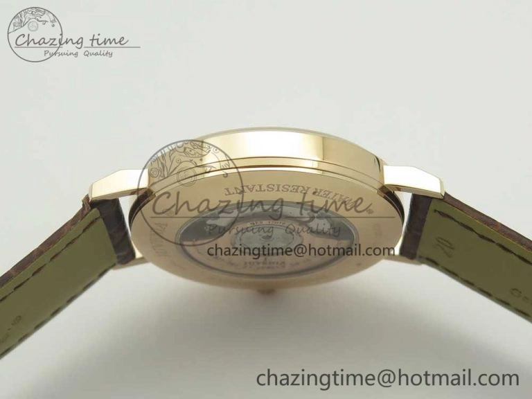 Juvenia Sextant RG FKF Best Edition White Dial on Brown Leather Strap A EyeCatching 7511