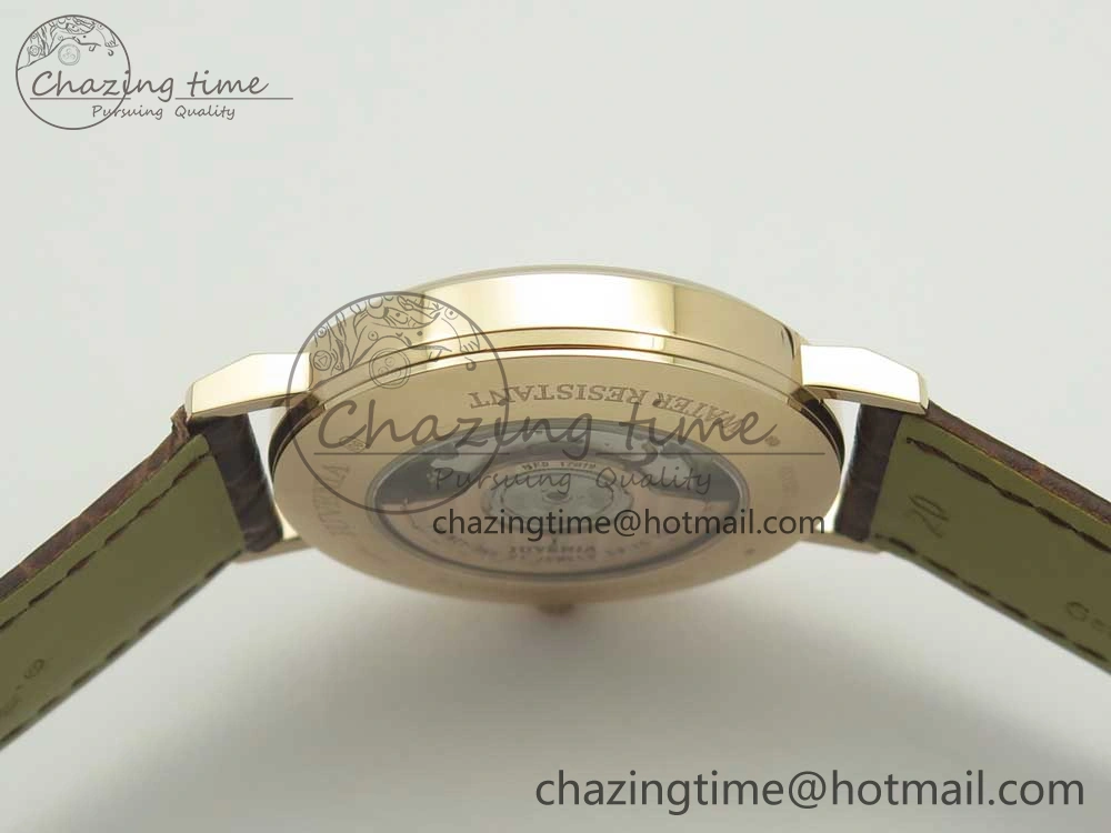 Juvenia Sextant RG FKF Best Edition White Dial on Brown Leather Strap A EyeCatching 7511
