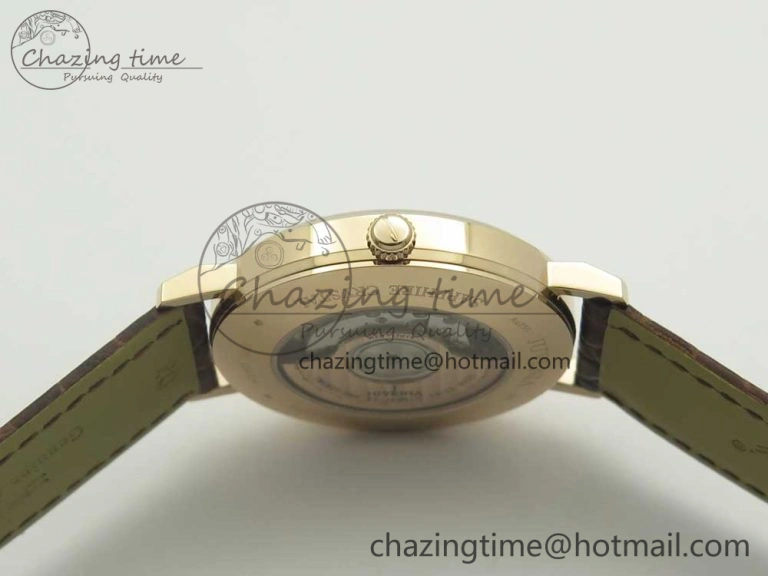 Juvenia Sextant RG FKF Best Edition White Dial on Brown Leather Strap A EyeCatching 7511
