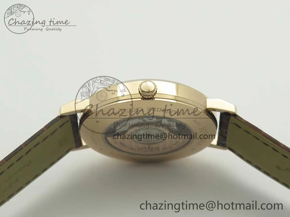 Juvenia Sextant RG FKF Best Edition White Dial on Brown Leather Strap A EyeCatching 7511