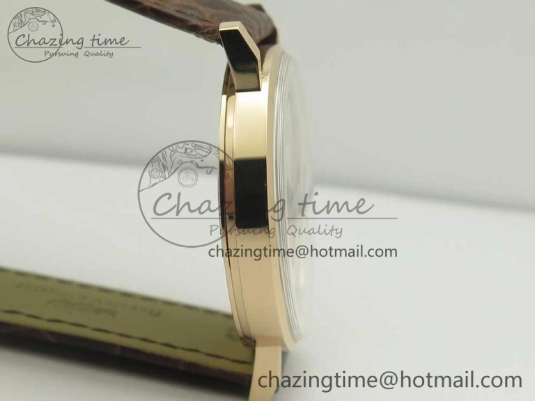 Juvenia Sextant RG FKF Best Edition White Dial on Brown Leather Strap A EyeCatching 7511