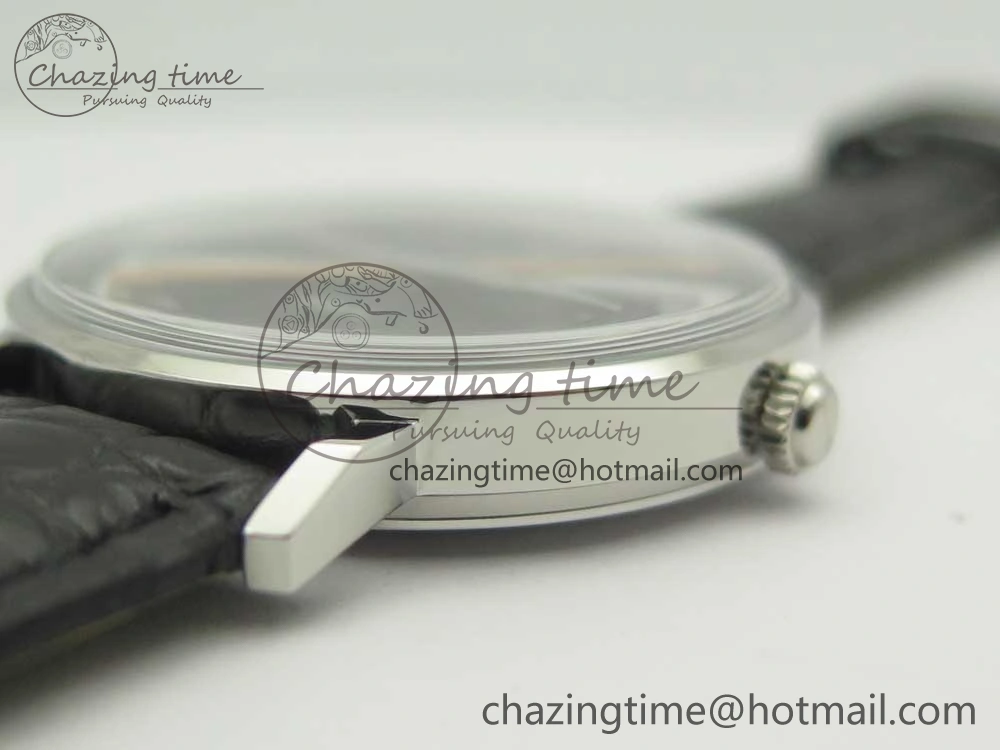 Juvenia Sextant SS FKF Best Edition Black Dial on Black Leather Strap A WellDesigned 7513