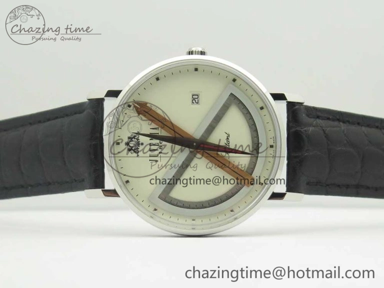Juvenia Sextant SS FKF Best Edition White Dial on Black Leather Strap A Packable 7514