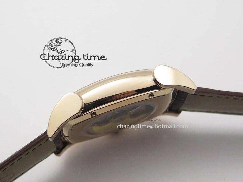 BestValue Kalpa Grande RG Gold Textured Dial On Brown Leather Strap A 8625