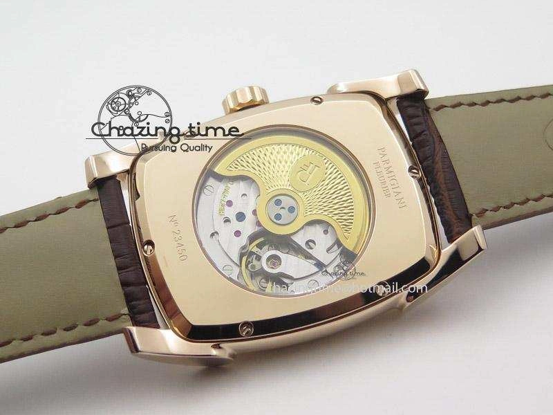 BestValue Kalpa Grande RG Gold Textured Dial On Brown Leather Strap A 8625