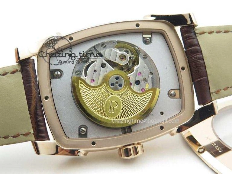 BestValue Kalpa Grande RG Gold Textured Dial On Brown Leather Strap A 8625