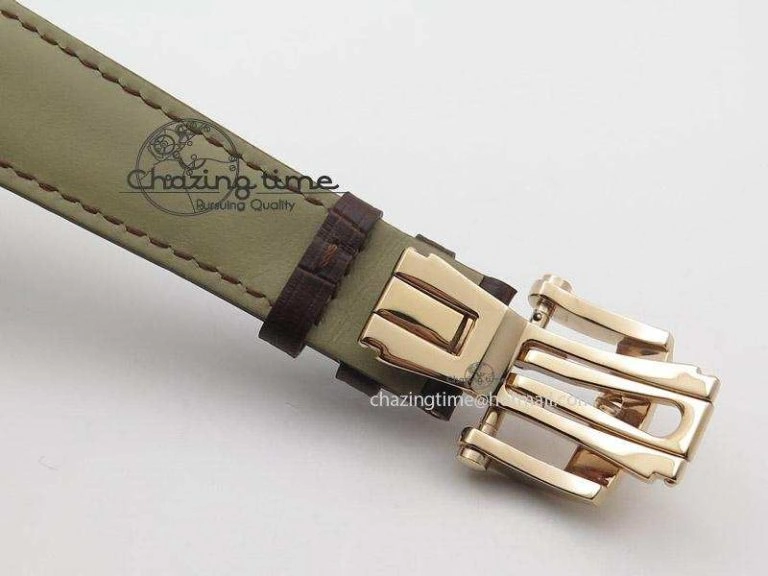 BestValue Kalpa Grande RG Gold Textured Dial On Brown Leather Strap A 8625