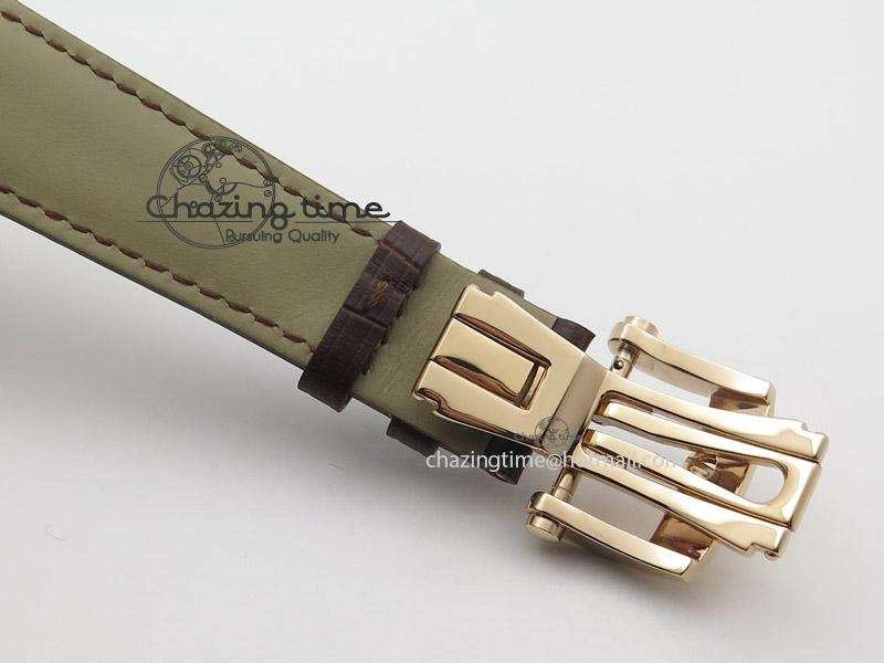 BestValue Kalpa Grande RG Gold Textured Dial On Brown Leather Strap A 8625
