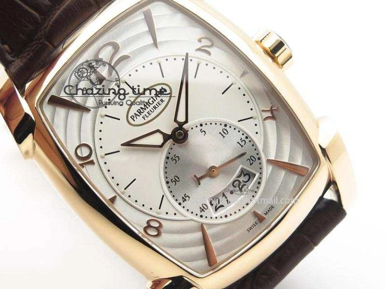 WeatherProof Kalpa Grande RG White Textured Dial On Brown Leather Strap A 8623