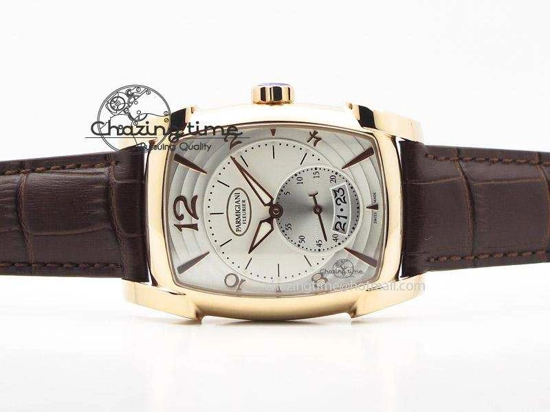 WeatherProof Kalpa Grande RG White Textured Dial On Brown Leather Strap A 8623