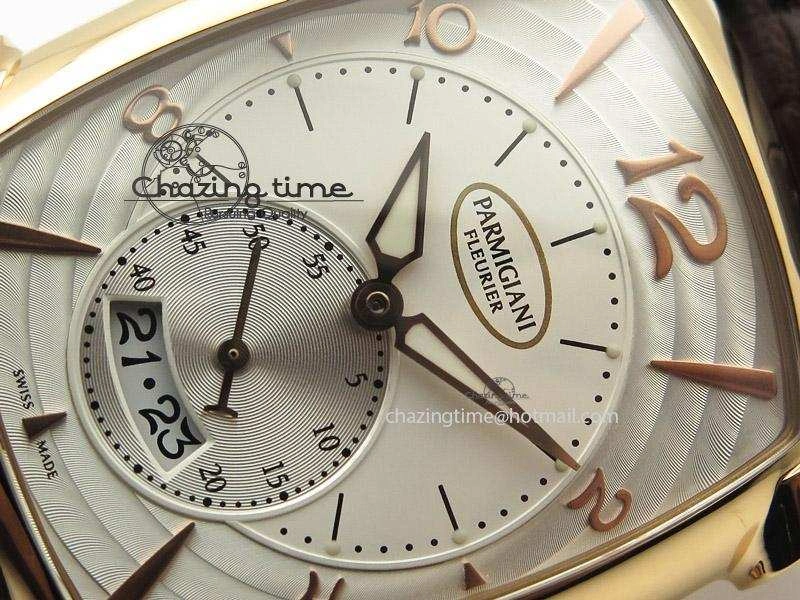 WeatherProof Kalpa Grande RG White Textured Dial On Brown Leather Strap A 8623