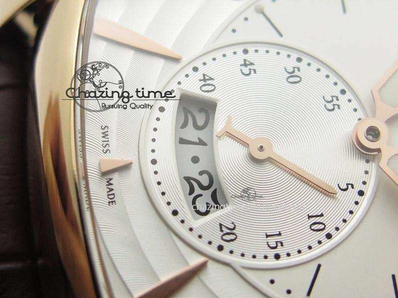 WeatherProof Kalpa Grande RG White Textured Dial On Brown Leather Strap A 8623