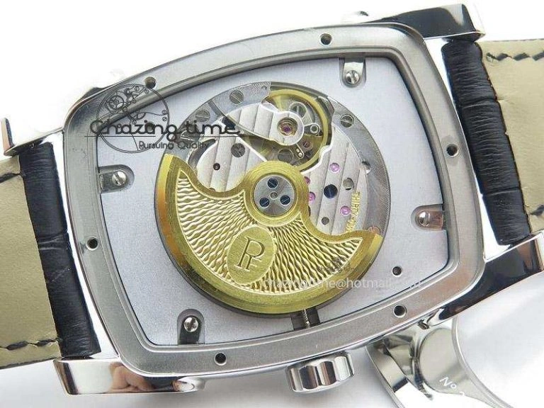 Kalpa Grande SS Gold Textured Dial On Black Leather Strap A ZipUp 8624