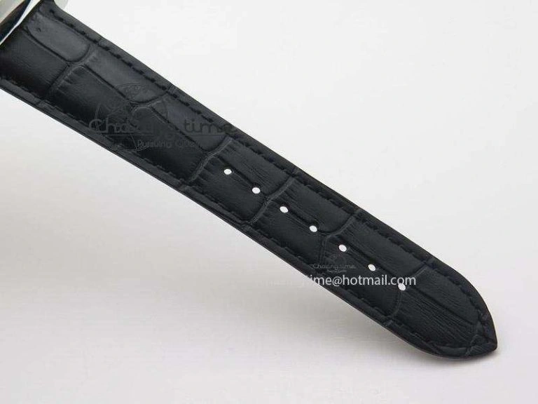 Kalpa Grande SS Gold Textured Dial On Black Leather Strap A ZipUp 8624