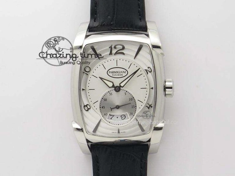 HighPerformance Kalpa Grande SS White Textured Dial On Black Leather Strap A 8621