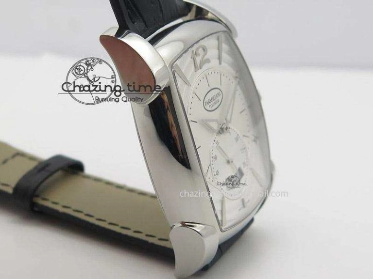 HighPerformance Kalpa Grande SS White Textured Dial On Black Leather Strap A 8621