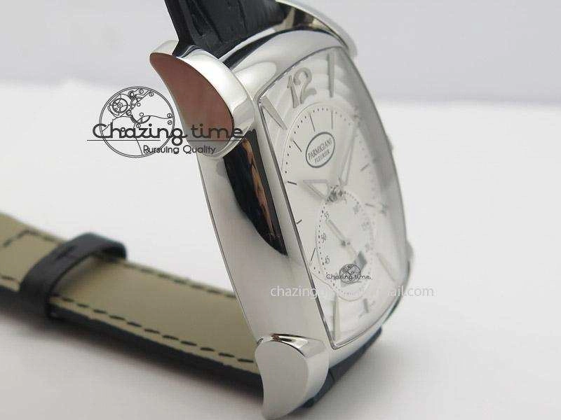 HighPerformance Kalpa Grande SS White Textured Dial On Black Leather Strap A 8621