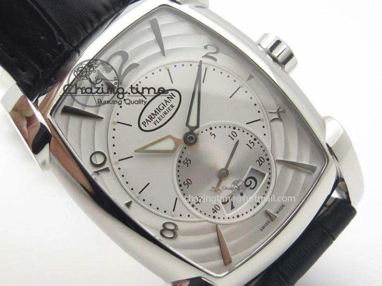 HighPerformance Kalpa Grande SS White Textured Dial On Black Leather Strap A 8621