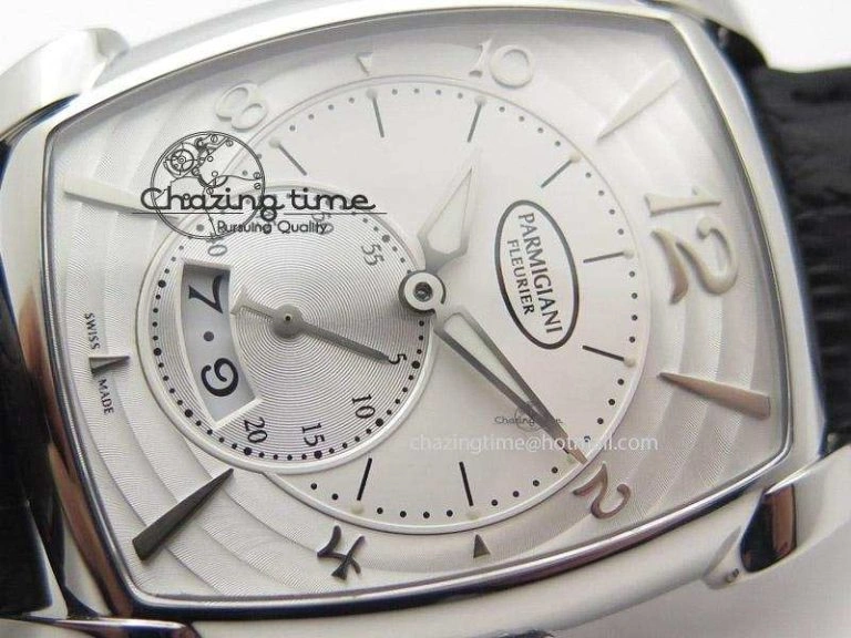 HighPerformance Kalpa Grande SS White Textured Dial On Black Leather Strap A 8621
