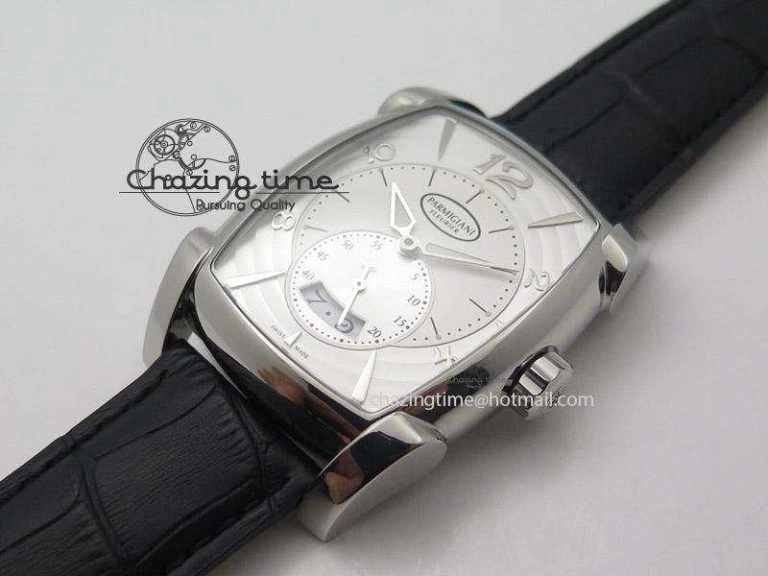 HighPerformance Kalpa Grande SS White Textured Dial On Black Leather Strap A 8621