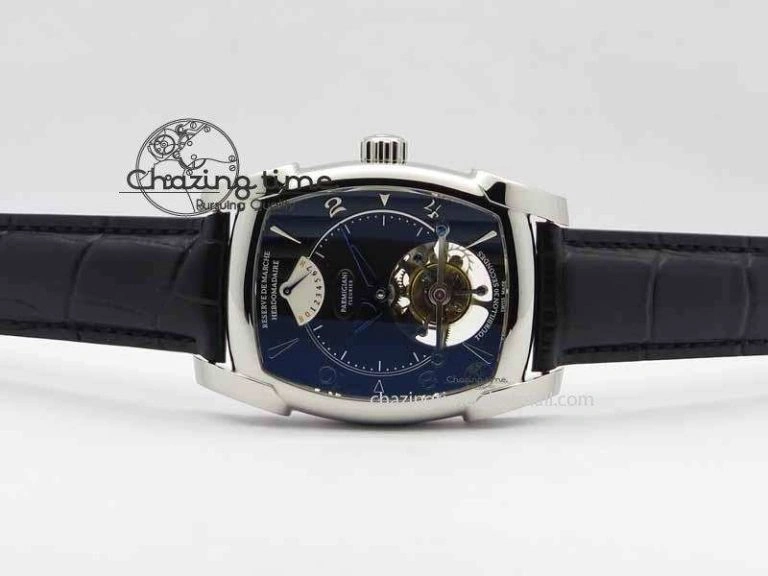 Packable Kalpa Grande Tourbillon AZ Best Edition SS Black Dial On Black Leather Strap 8615