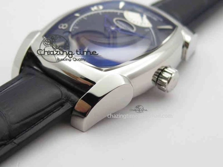 Packable Kalpa Grande Tourbillon AZ Best Edition SS Black Dial On Black Leather Strap 8615