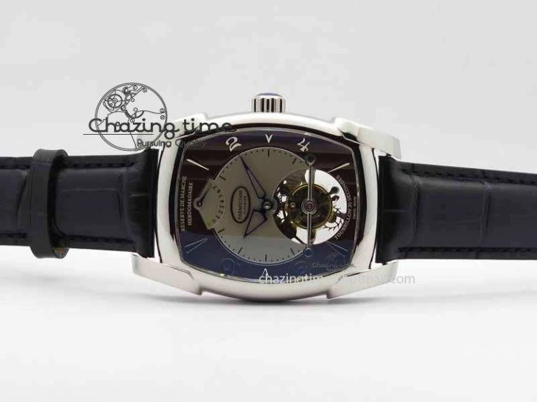 Kalpa Grande Tourbillon AZ Best Edition SS Gray Dial On Black Leather Strap Breathable 8618