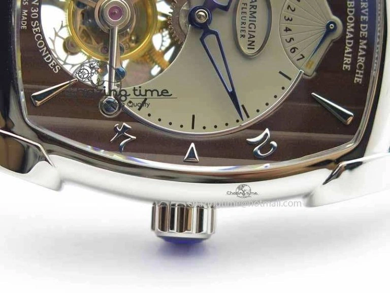 Kalpa Grande Tourbillon AZ Best Edition SS Gray Dial On Black Leather Strap Breathable 8618