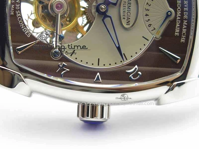 Kalpa Grande Tourbillon AZ Best Edition SS Gray Dial On Black Leather Strap Breathable 8618