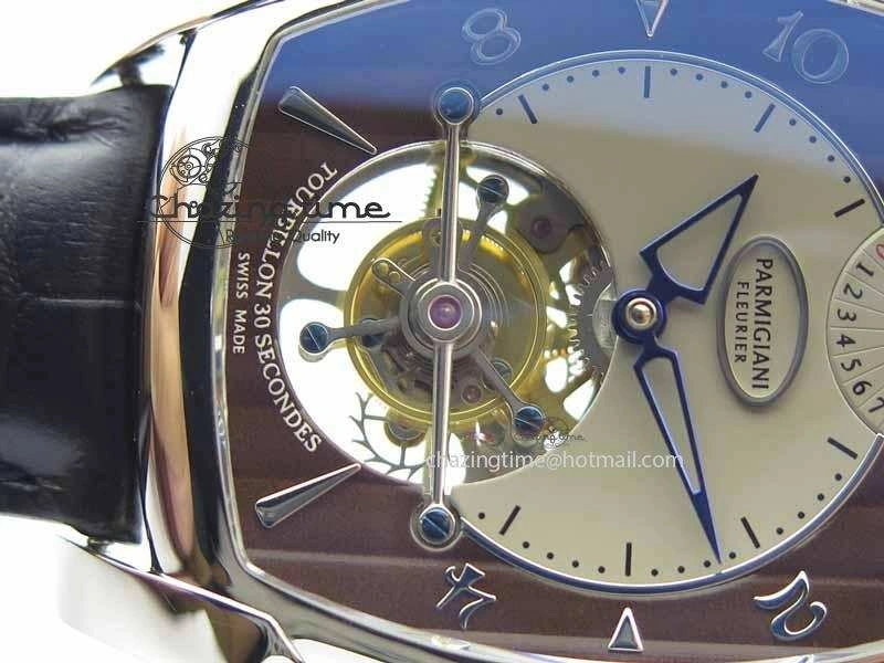 Kalpa Grande Tourbillon AZ Best Edition SS Gray Dial On Black Leather Strap Breathable 8618