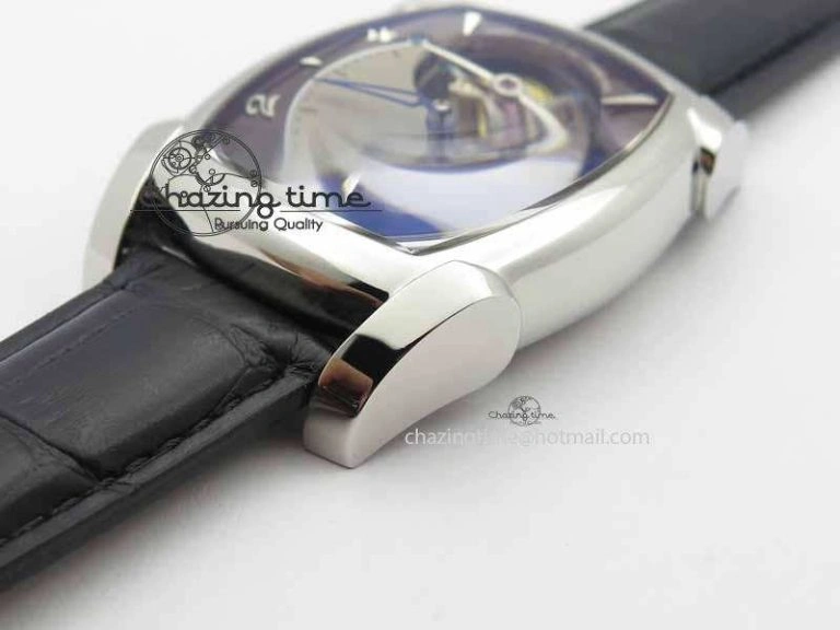 Kalpa Grande Tourbillon AZ Best Edition SS Gray Dial On Black Leather Strap Breathable 8618