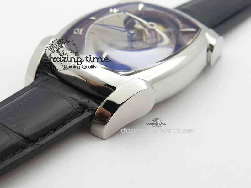 Kalpa Grande Tourbillon AZ Best Edition SS Gray Dial On Black Leather Strap Breathable 8618