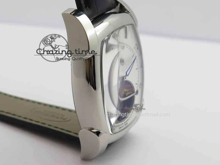 QuickDry Kalpa Grande Tourbillon AZ Best Edition SS White Dial On Black Leather Strap 8617