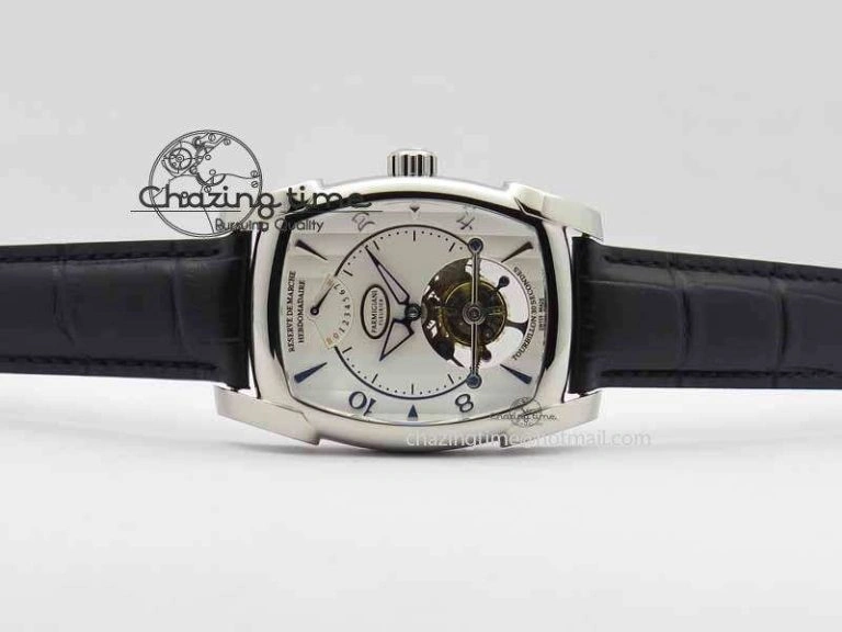 QuickDry Kalpa Grande Tourbillon AZ Best Edition SS White Dial On Black Leather Strap 8617