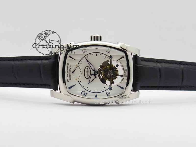QuickDry Kalpa Grande Tourbillon AZ Best Edition SS White Dial On Black Leather Strap 8617