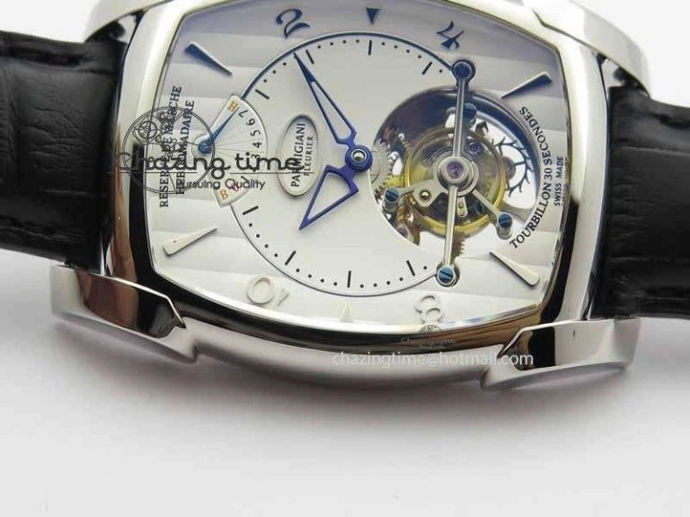QuickDry Kalpa Grande Tourbillon AZ Best Edition SS White Dial On Black Leather Strap 8617