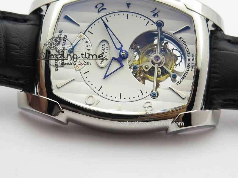 QuickDry Kalpa Grande Tourbillon AZ Best Edition SS White Dial On Black Leather Strap 8617
